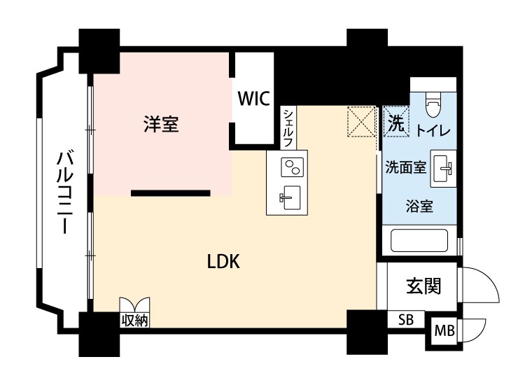 南博多パールシャトーの物件間取画像