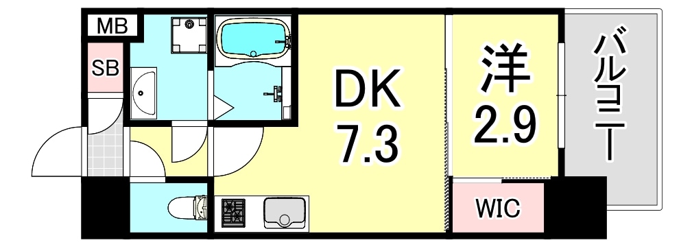 南吹田　駅 徒歩11分 7階の物件間取画像