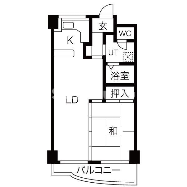 唐人町駅 徒歩4分 3階の物件間取画像