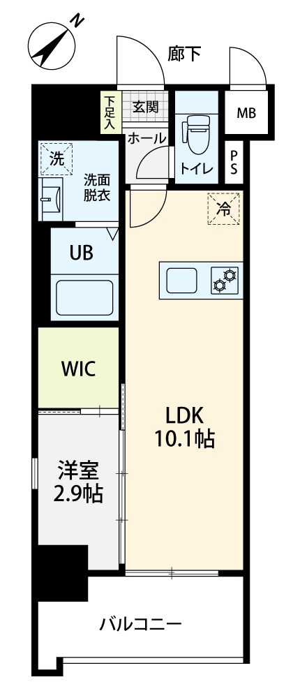 S-room美野島の物件間取画像