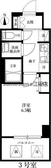 江坂駅 徒歩4分 2階の物件間取画像