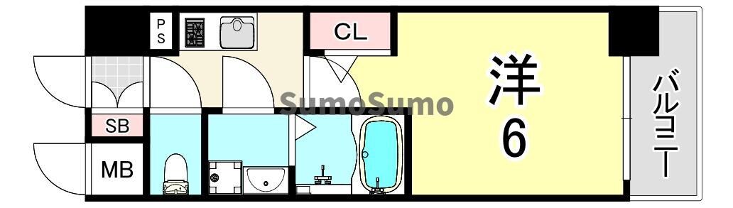 御幣島駅 徒歩2分 11階の物件間取画像