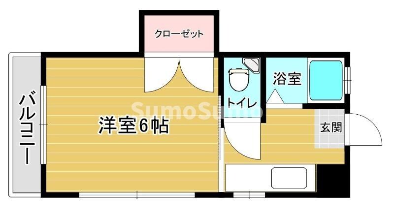 箱崎駅 徒歩7分 4階の物件間取画像