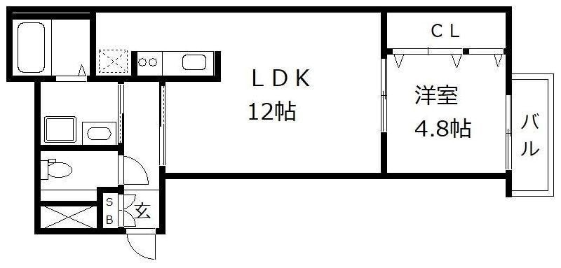 南福岡駅 徒歩5分 3階の物件間取画像