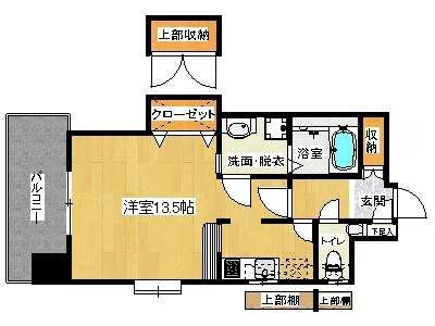 渡辺通駅 徒歩9分 10階の物件間取画像