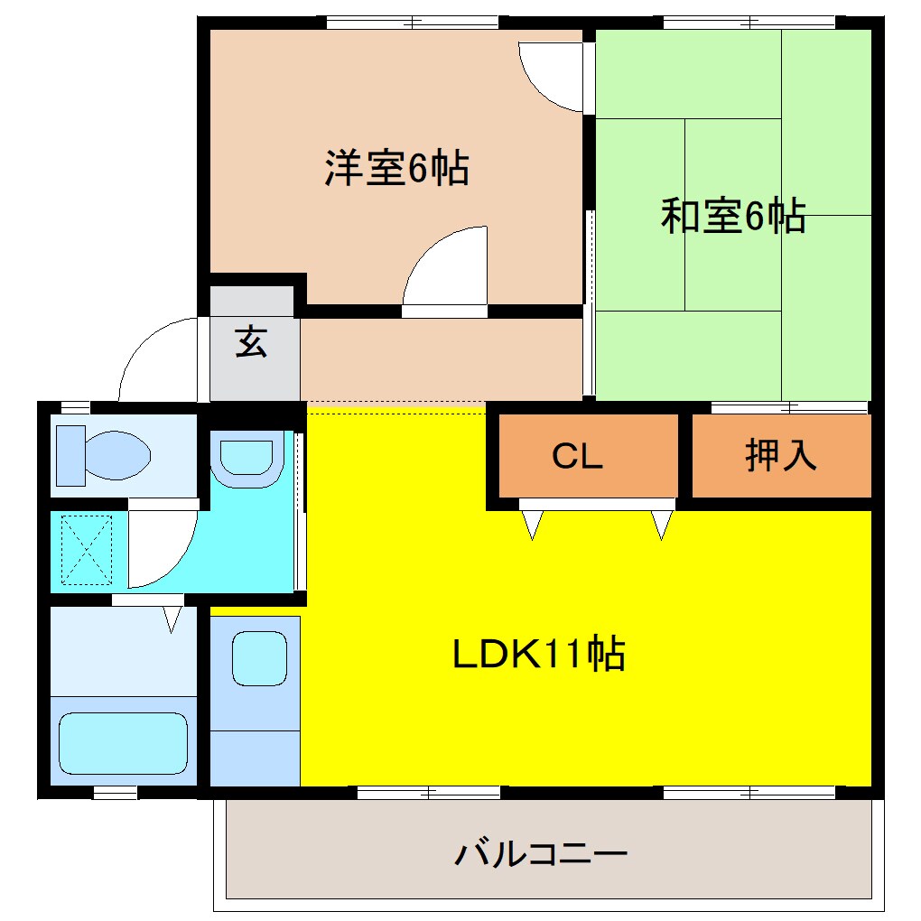 物件間取画像