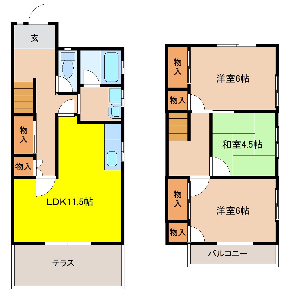 物件間取画像