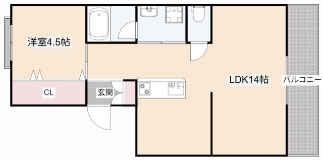 マンション東岡の物件間取画像