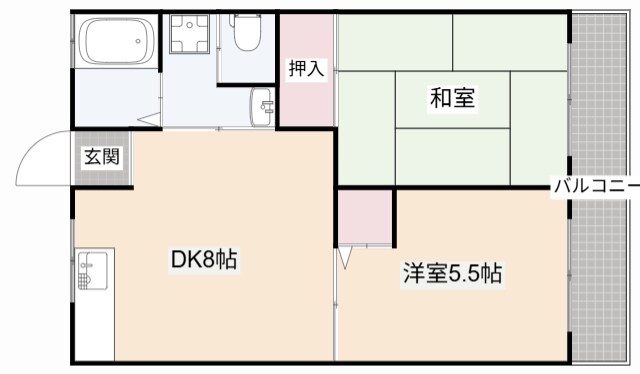 中島ハイムの物件間取画像