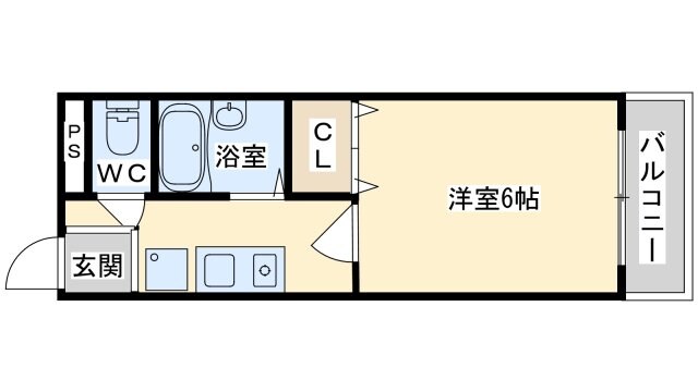 クロシオハイツⅤの物件間取画像