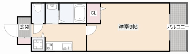 グーテンターク富田の物件間取画像