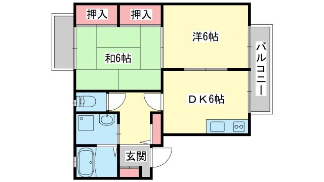 ディアス西真上の物件間取画像