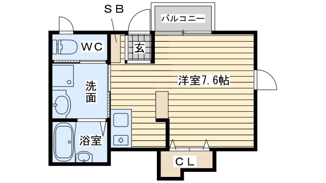 メゾン高槻Ⅱ号館の物件間取画像