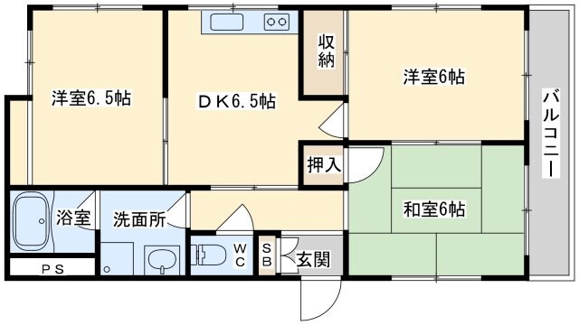 土井マンションの物件間取画像