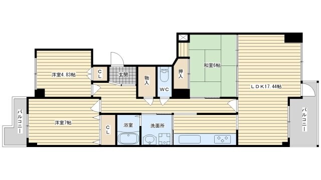 イトーピア紫明園の物件間取画像