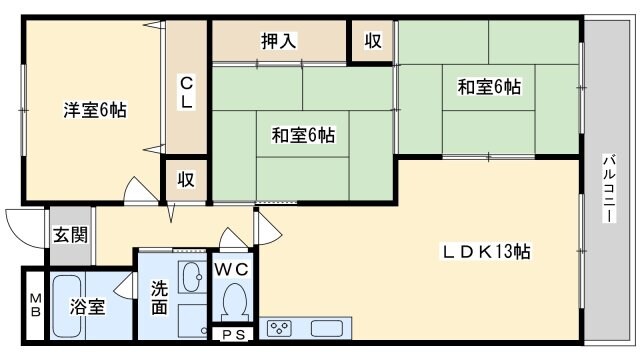 サニーコートの物件間取画像