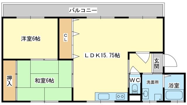 西町ハイツの物件間取画像