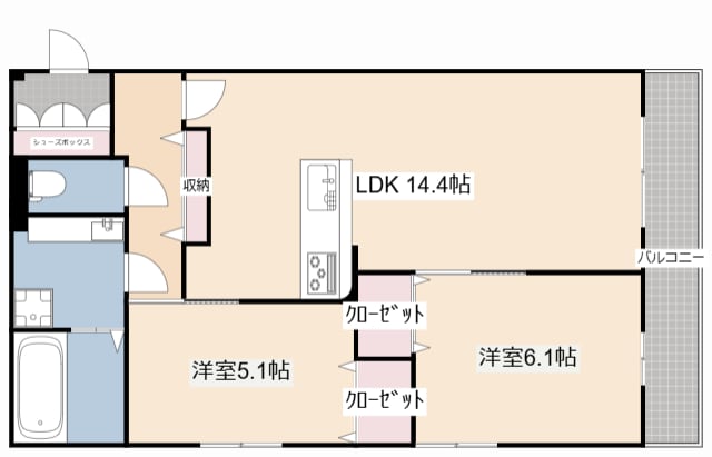 grand park南茨木の物件間取画像