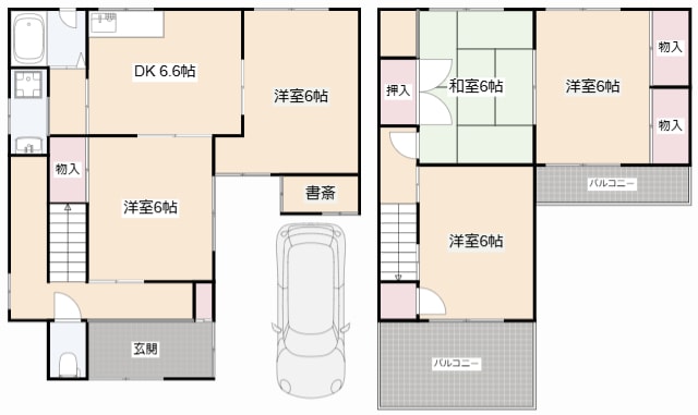 西太田戸建の物件間取画像