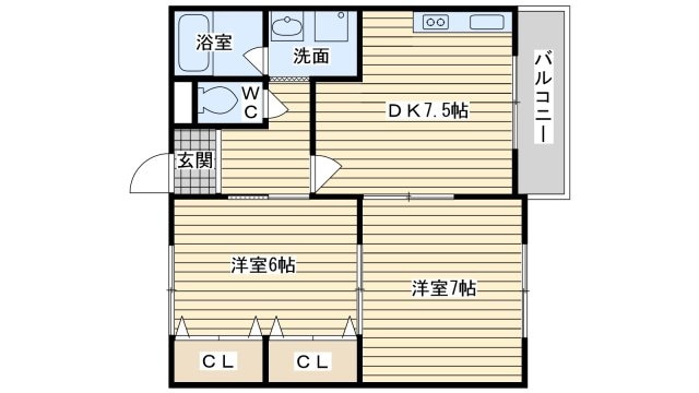 リブレ三光Ⅴの物件間取画像