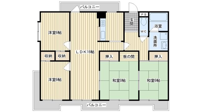 エステート茨木の物件間取画像