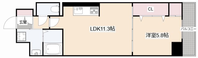 グランコート北園の物件間取画像