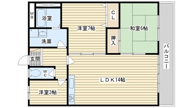 コスモドリームの物件間取画像