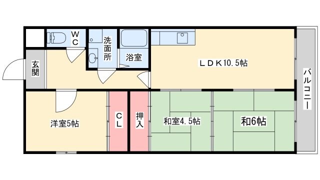 サンヴェール高槻（氷室町）の物件間取画像