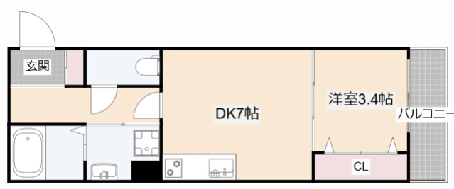 アート北昭和台町の物件間取画像