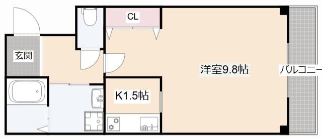 ソレイユ藤の里イーストの物件間取画像