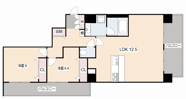スプランディッド茨木天王の物件間取画像