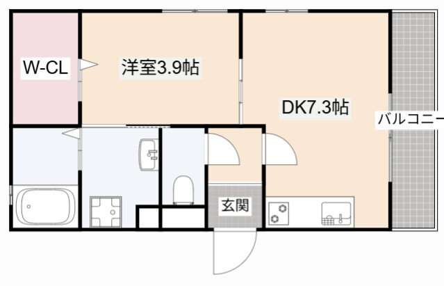パレ　ブロンの物件間取画像