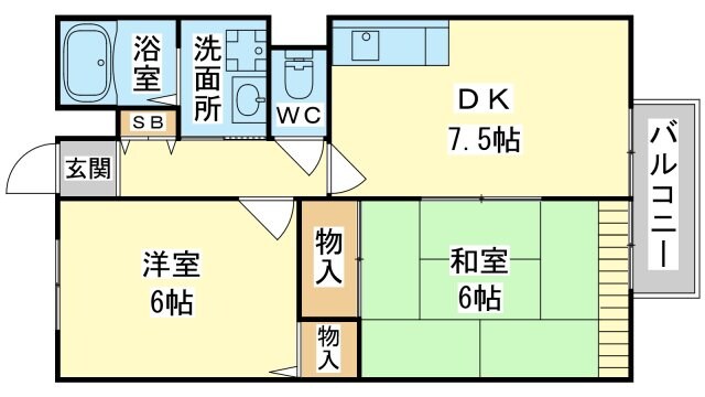 アスペンハイツの物件間取画像