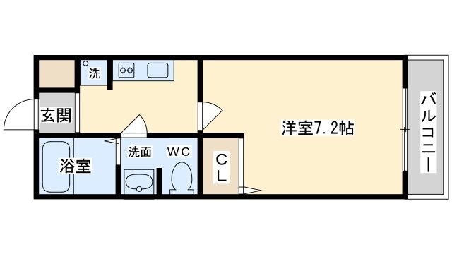 エスポアールA棟の物件間取画像