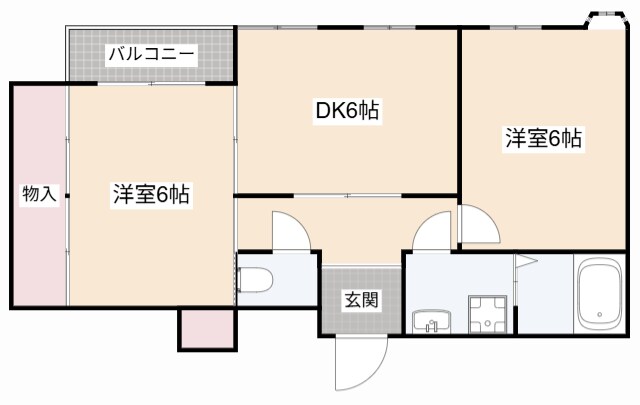 グリーンハイツの物件間取画像