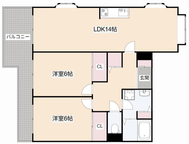 アニマン高槻阿武山の物件間取画像