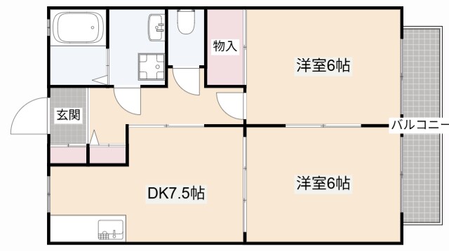 ドミール津之江の物件間取画像