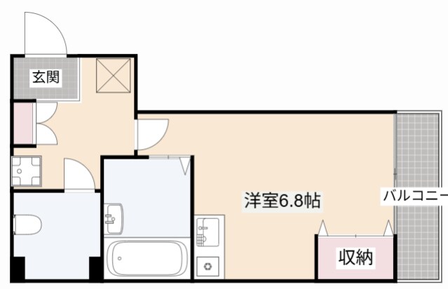 フローラ茨木の物件間取画像