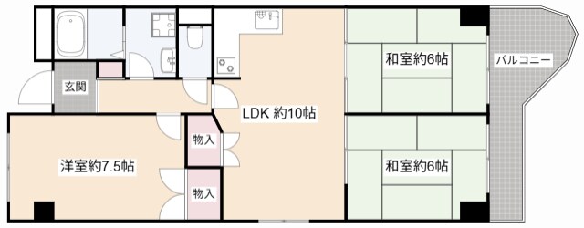 上牧ドリームマンション（第1期）の物件間取画像
