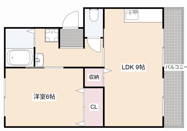 田中マンションの物件間取画像