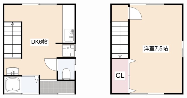 寺田貸家の物件間取画像