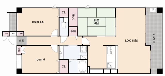 アンソレイエの物件間取画像