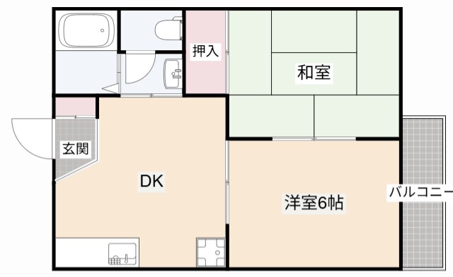 リバーサイドハイツの物件間取画像