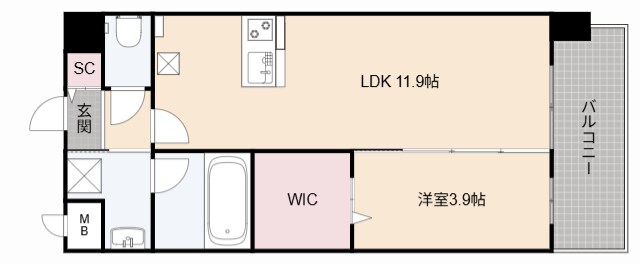 ル・マルシェ下穂積の物件間取画像