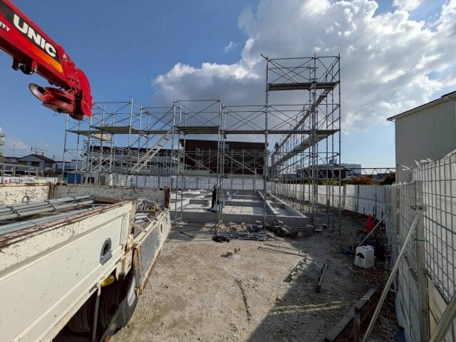 茨木市宇野辺アパート新築工事の物件外観写真