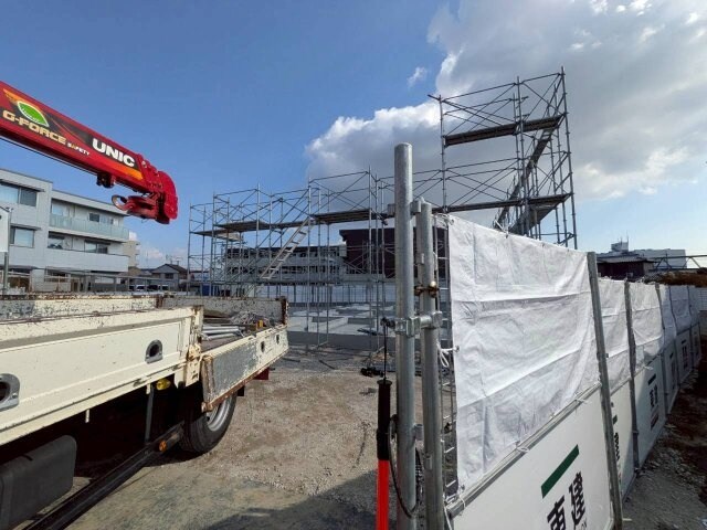 茨木市宇野辺アパート新築工事の物件外観写真