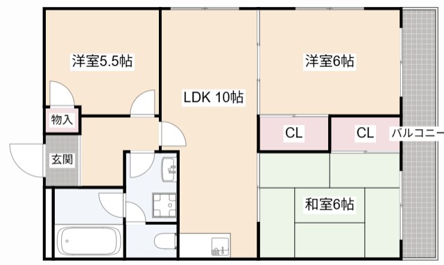 シェリール水無瀬の物件間取画像