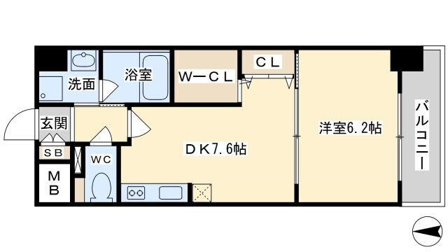 ソラージュ茨木の物件間取画像