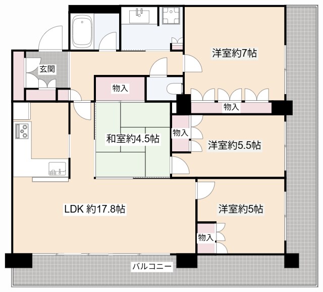 クラルテ高槻北園町の物件間取画像