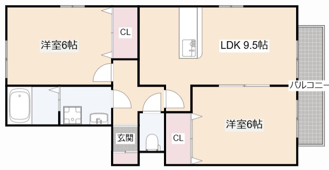 Ｄークレインの物件間取画像